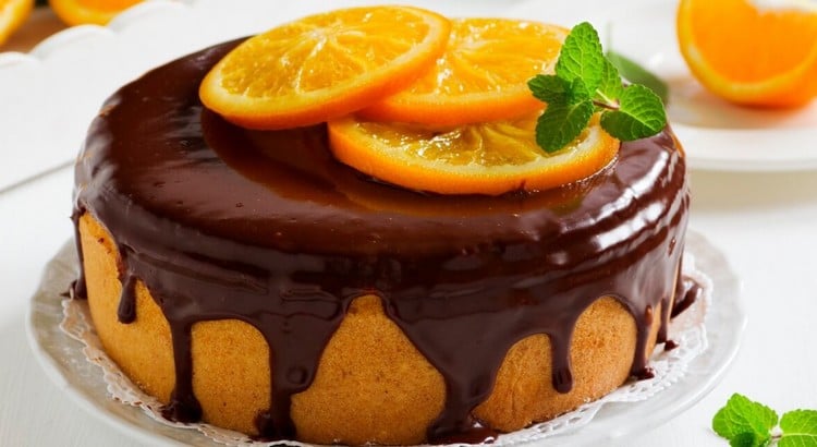 cobertura para bolo de laranja de chocolate